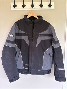 HJC Men's Black & Gray Performance Riding Jacket